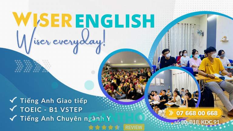 trung tâm dạy tiếng Anh Wiser English Cần Thơ