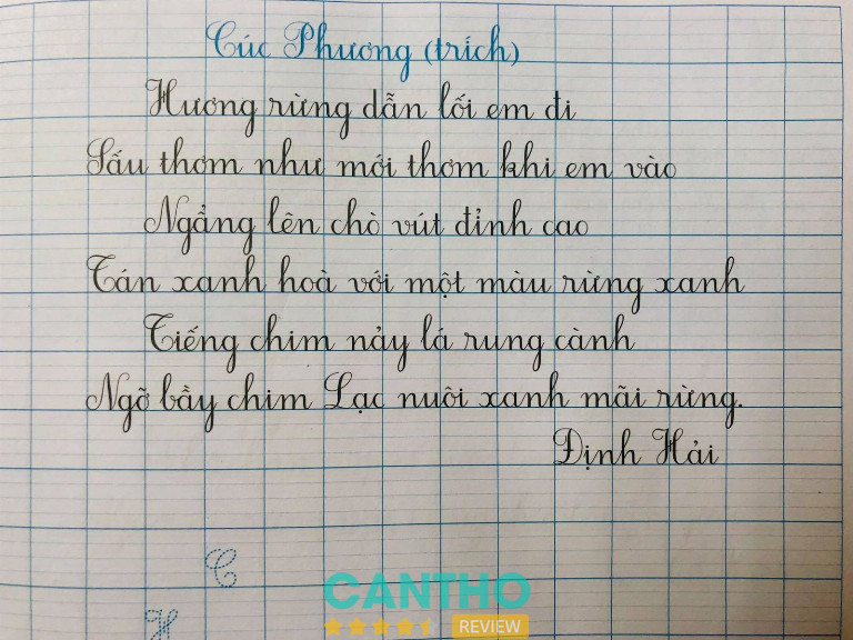 Luyện viết chữ đẹp cô Quỳnh – Chung cư A2, đường A28, Khu dân cư 91B, Tân An, Cần Thơ, Việt Nam